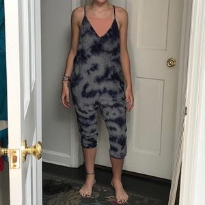 A tie dye romper